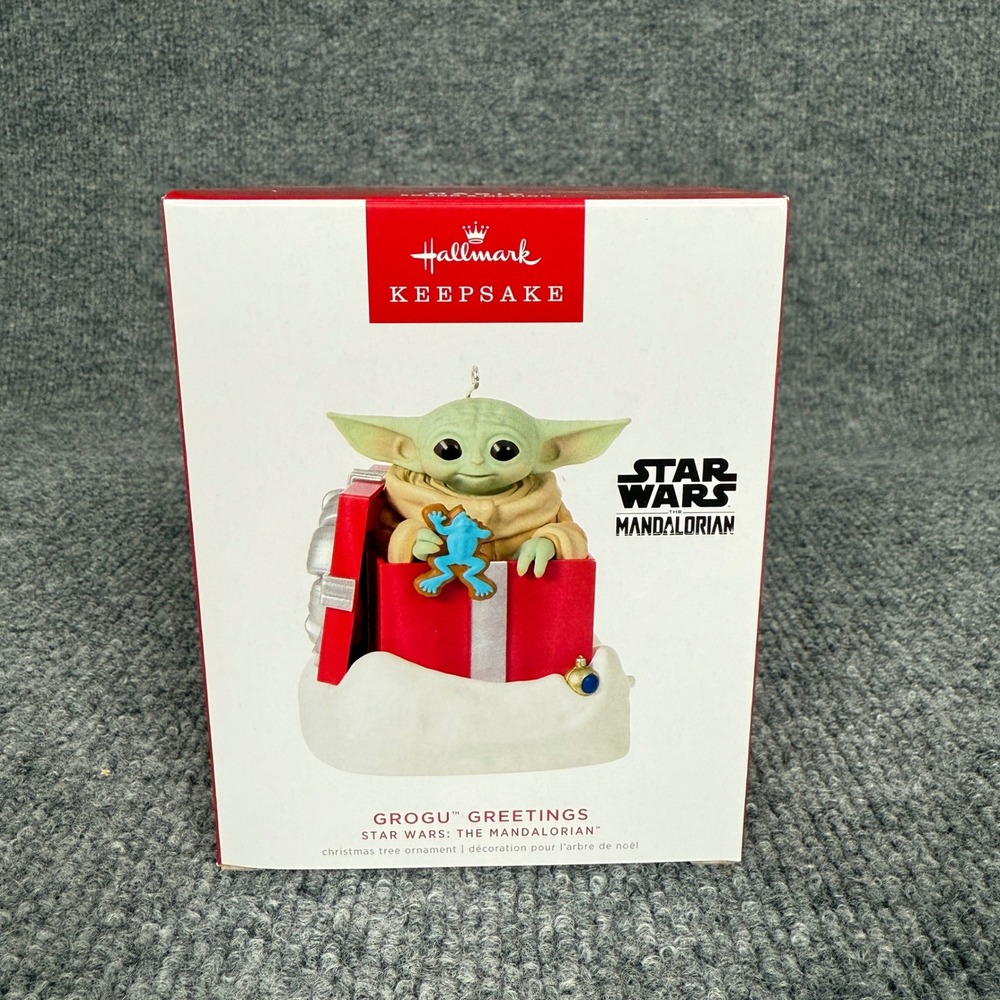 Hallmark 2022 Grogu Greetings Keepsake Ornament Star Wars The‎ Mandalorian